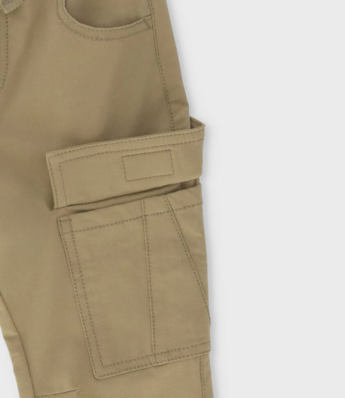 Pantalón bebé niño cargo 3 meses / Beige