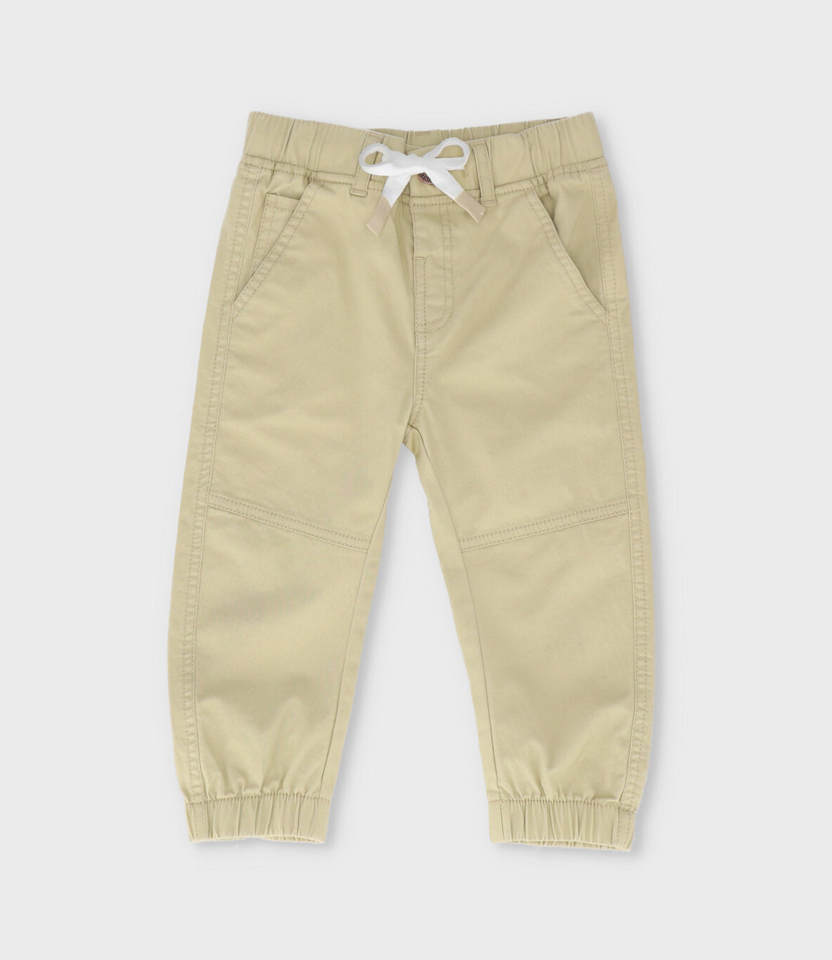 Pantalón bebé niño jogger 3 meses / Beige