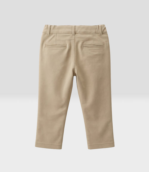 Pantalón bebé niño básico 3 meses / Beige