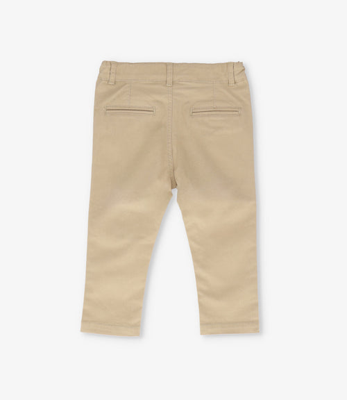 Pantalón bebé niño básico 3 meses / Beige