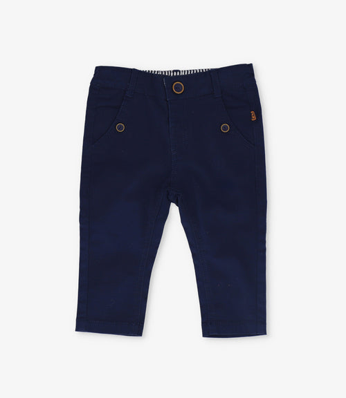 Pantalón bebé niño básico 3 meses / Azul Marino