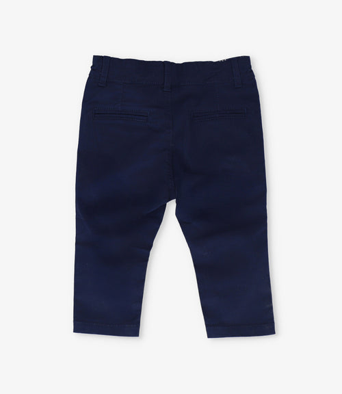 Pantalón bebé niño básico 3 meses / Azul Marino