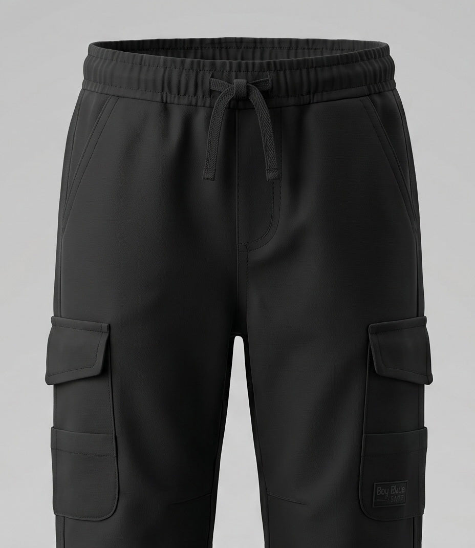 Pantalón bebé jogger 3 meses / Negro