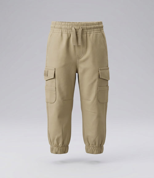 Pantalón bebé jogger 3 meses / Beige