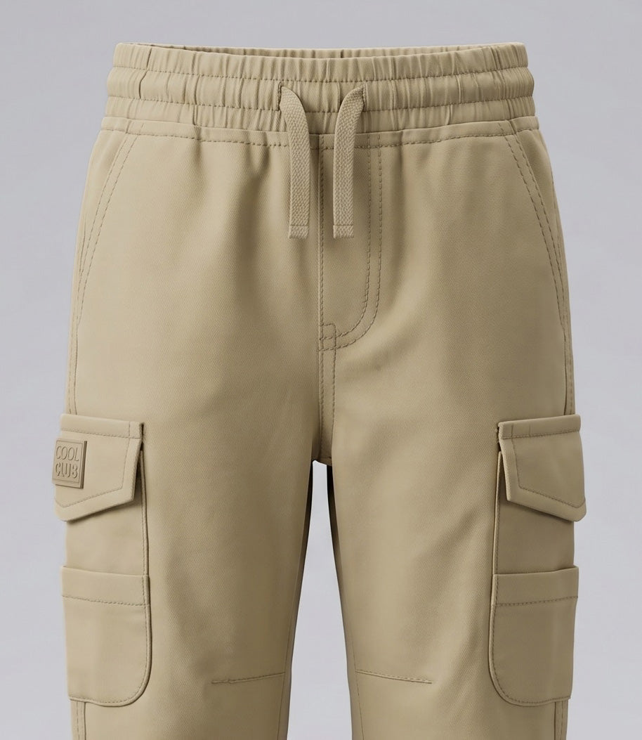 Pantalón bebé jogger 3 meses / Beige