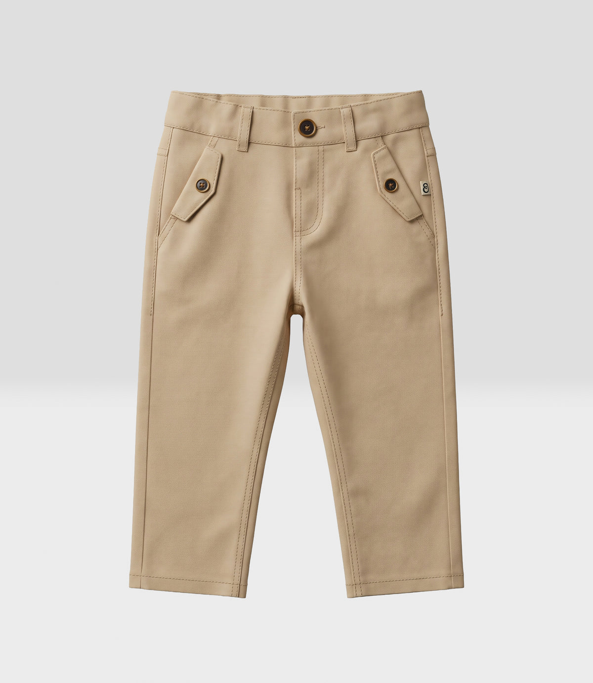 Pantalón pitillo bebé con bolsillos 3 meses / Beige