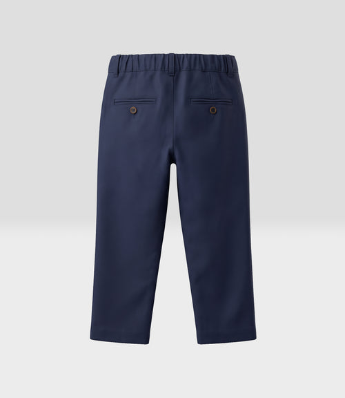 Pantalón pitillo bebé con bolsillos 3 meses / Azul Marino