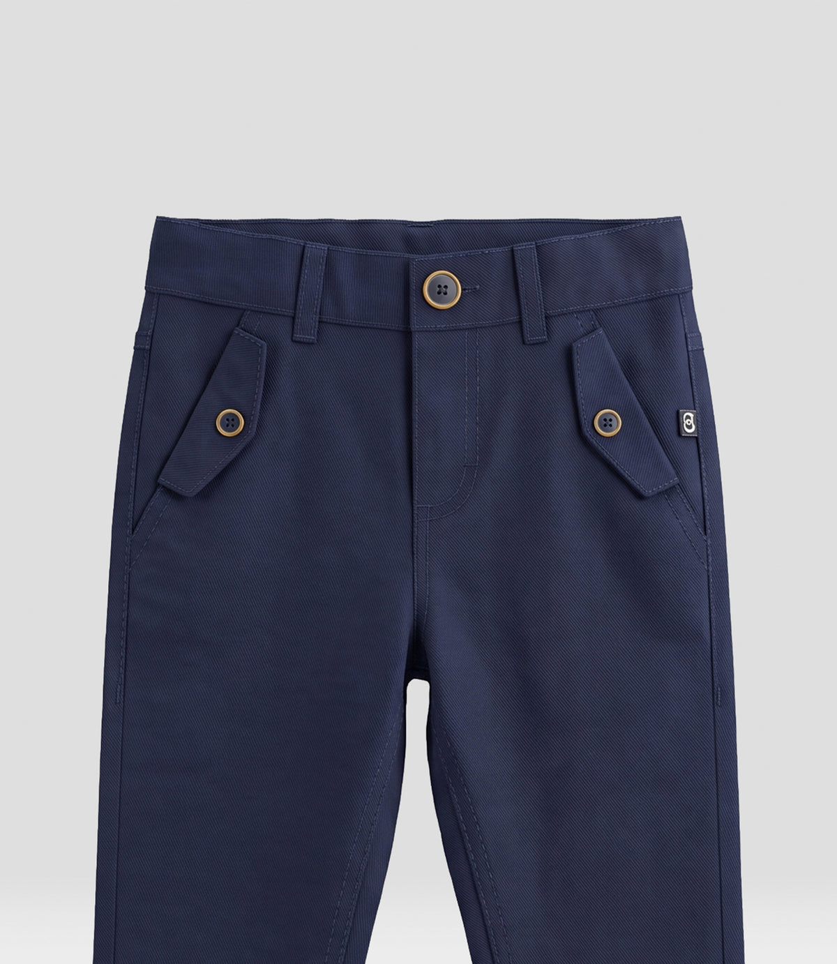 Pantalón pitillo bebé con bolsillos 3 meses / Azul Marino