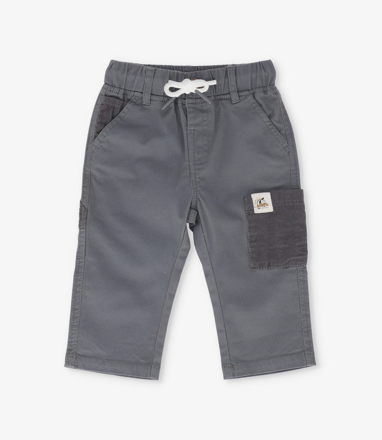 Pantalón bebé niño baggy 3 meses / Gris