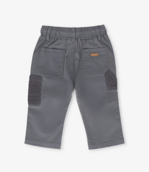 Pantalón bebé niño baggy 3 meses / Gris