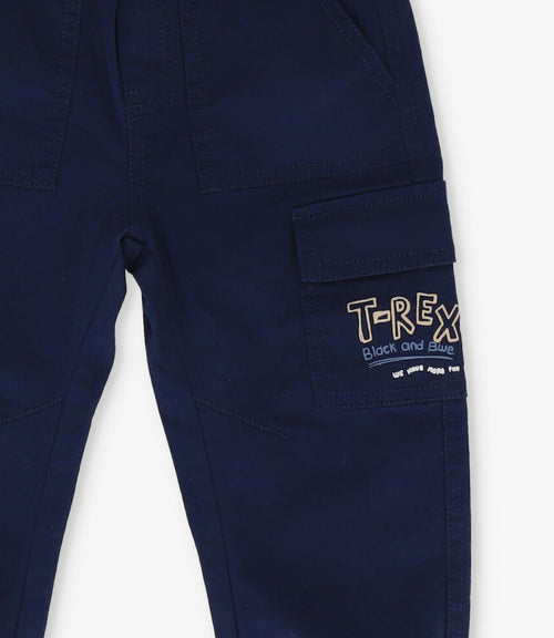 Pantalón bebé niño jogger 3 meses / Azul Marino