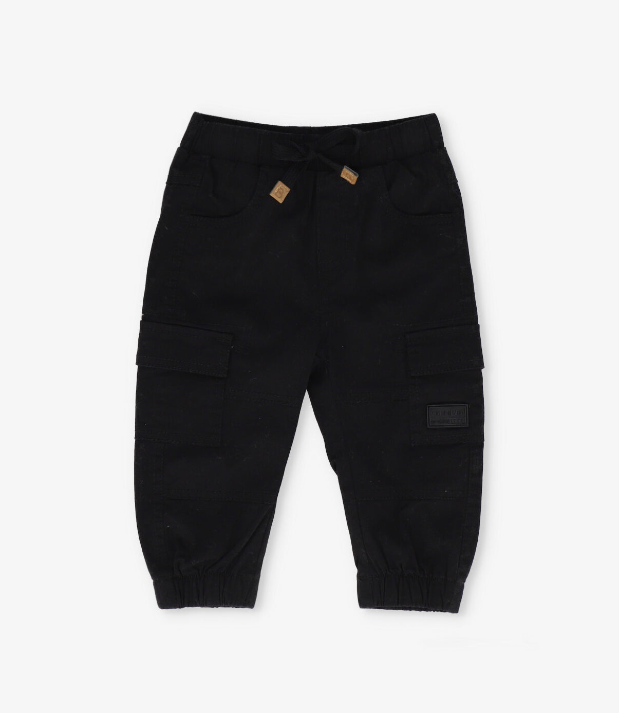 Pantalón bebé niño jogger 3 meses / Negro