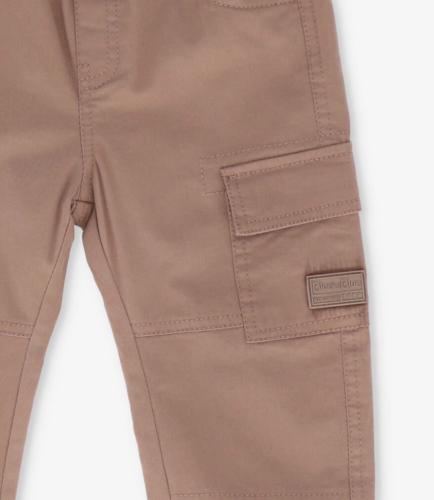 Pantalón bebé niño jogger 3 meses / Café