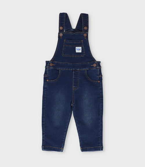 Jardinera bebé niño denim 3 meses / Azul Marino