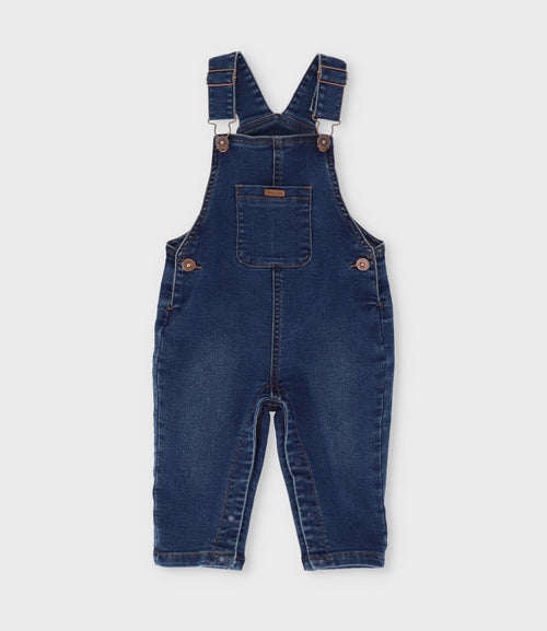 Jardinera bebé niño denim 3 meses / Azul Marino