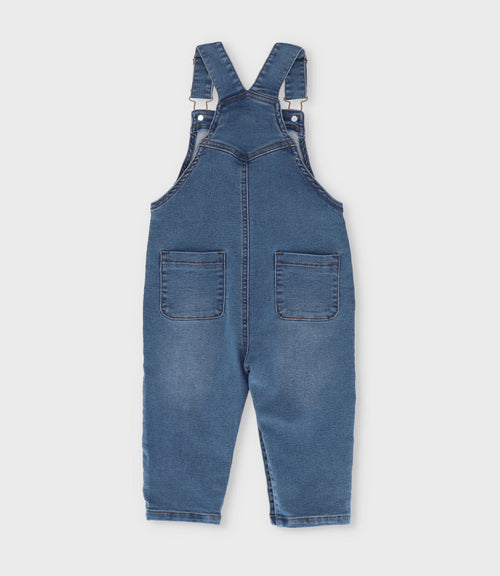 Jardinera bebé niño denim 3 meses / Celeste