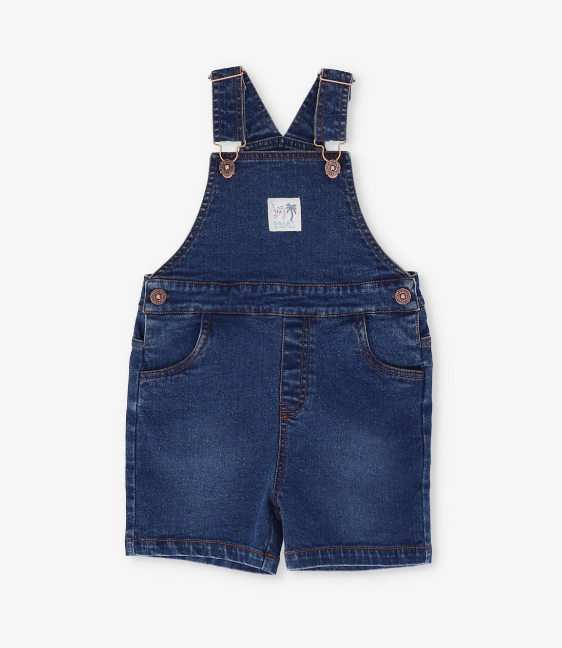 Jardinera bebé niño denim 3 meses / Azul Marino
