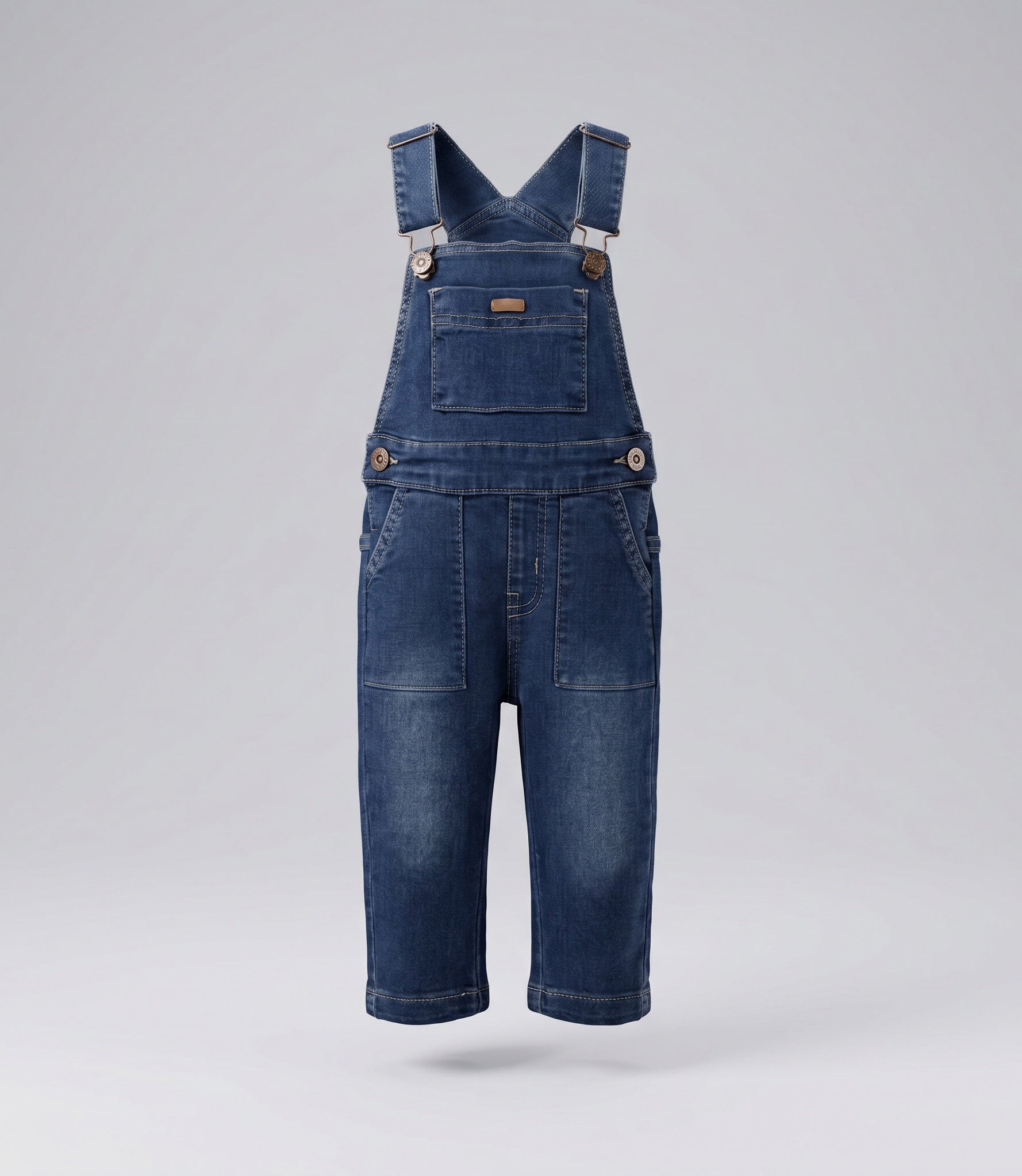 Jardinera bebé denim 3 meses / Celeste