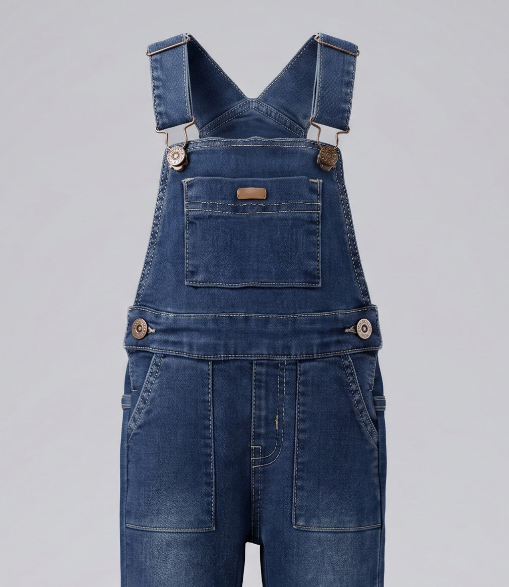 Jardinera bebé denim 3 meses / Celeste