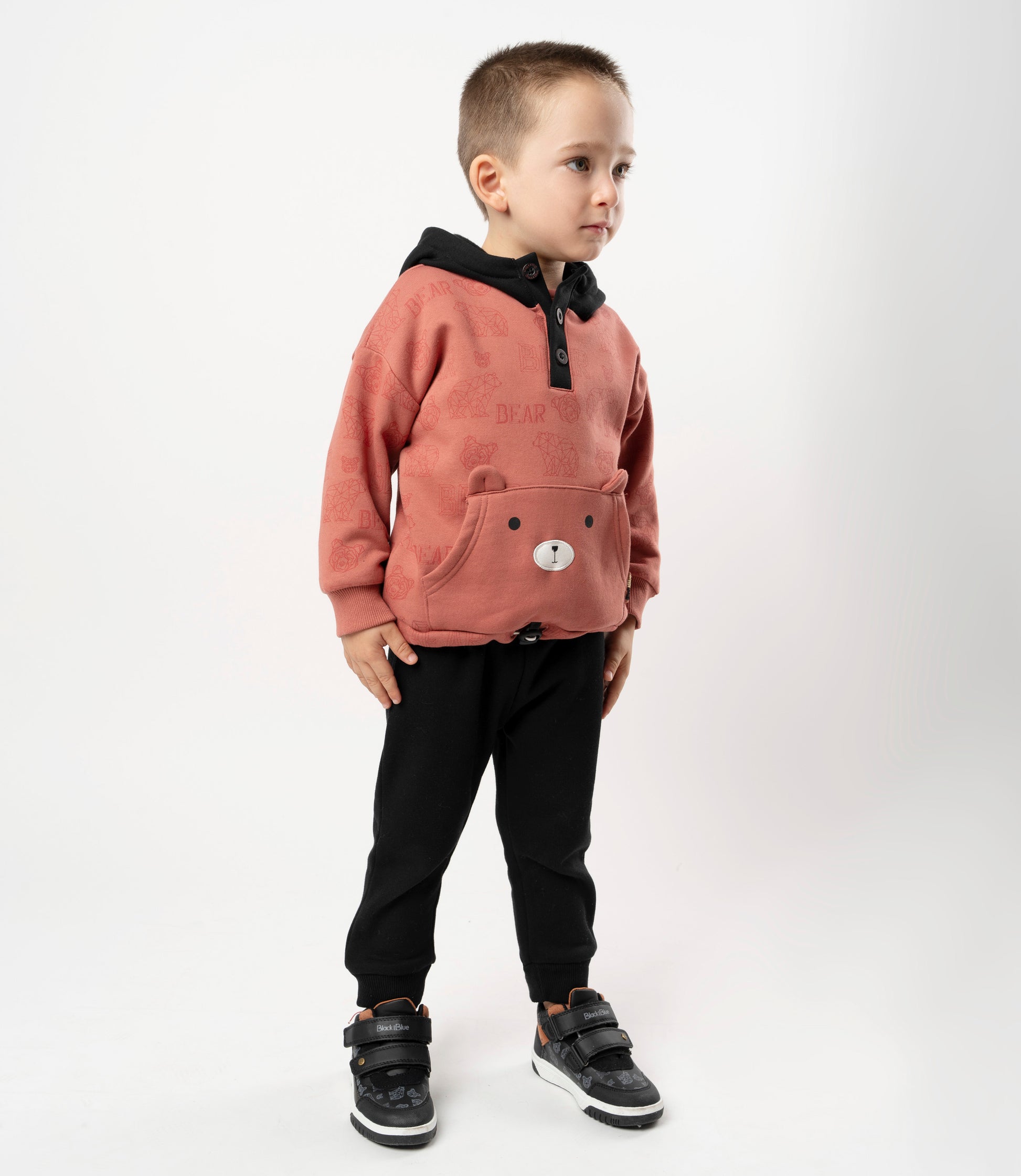 Buzo bebé niño con oso 3 meses / Café