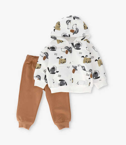 Buzo bebé niño happy dog 3 meses / Crudo