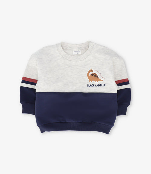 Buzo bebé niño bicolor 3 meses / Crudo