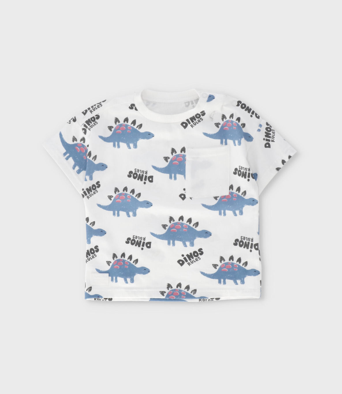 Conjunto bebé niño dinos 3 meses / Blanco