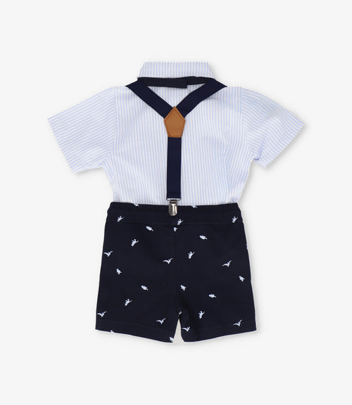 Conjunto bebé niño de ocasión 3 meses / Celeste