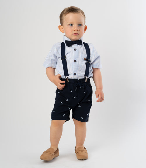 Conjunto bebé niño de ocasión 3 meses / Celeste