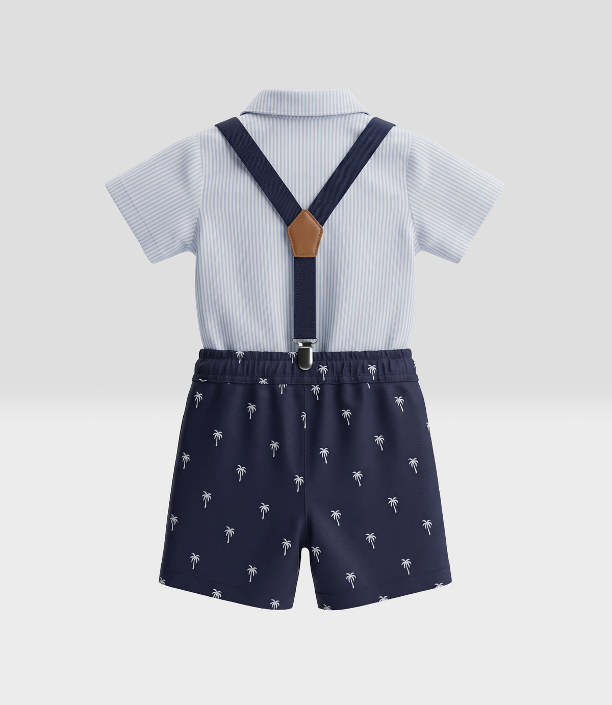 Conjunto bebé suspensor y humita 3 meses / Azul Marino