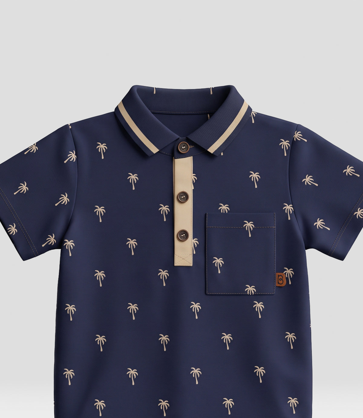 Conjunto bebé polera polo suspensor 3 meses / Azul Marino