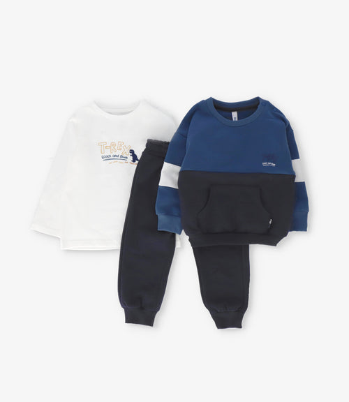 Conjunto bebé niño 3 piezas 3 meses / Azul Marino