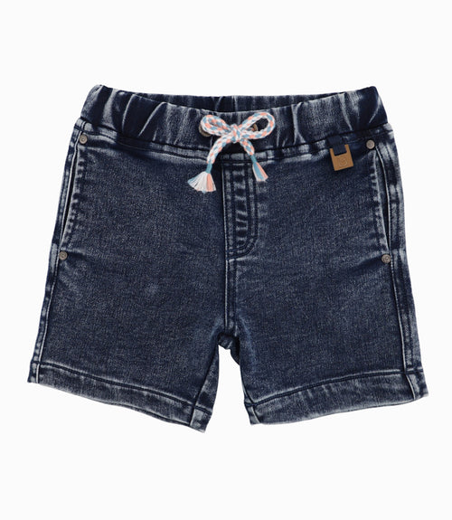 Bermuda Bebé De Denim 3 meses / Azul Marino