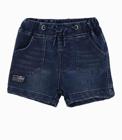 Bermuda Bebé De Denim 3 meses / Azul Marino