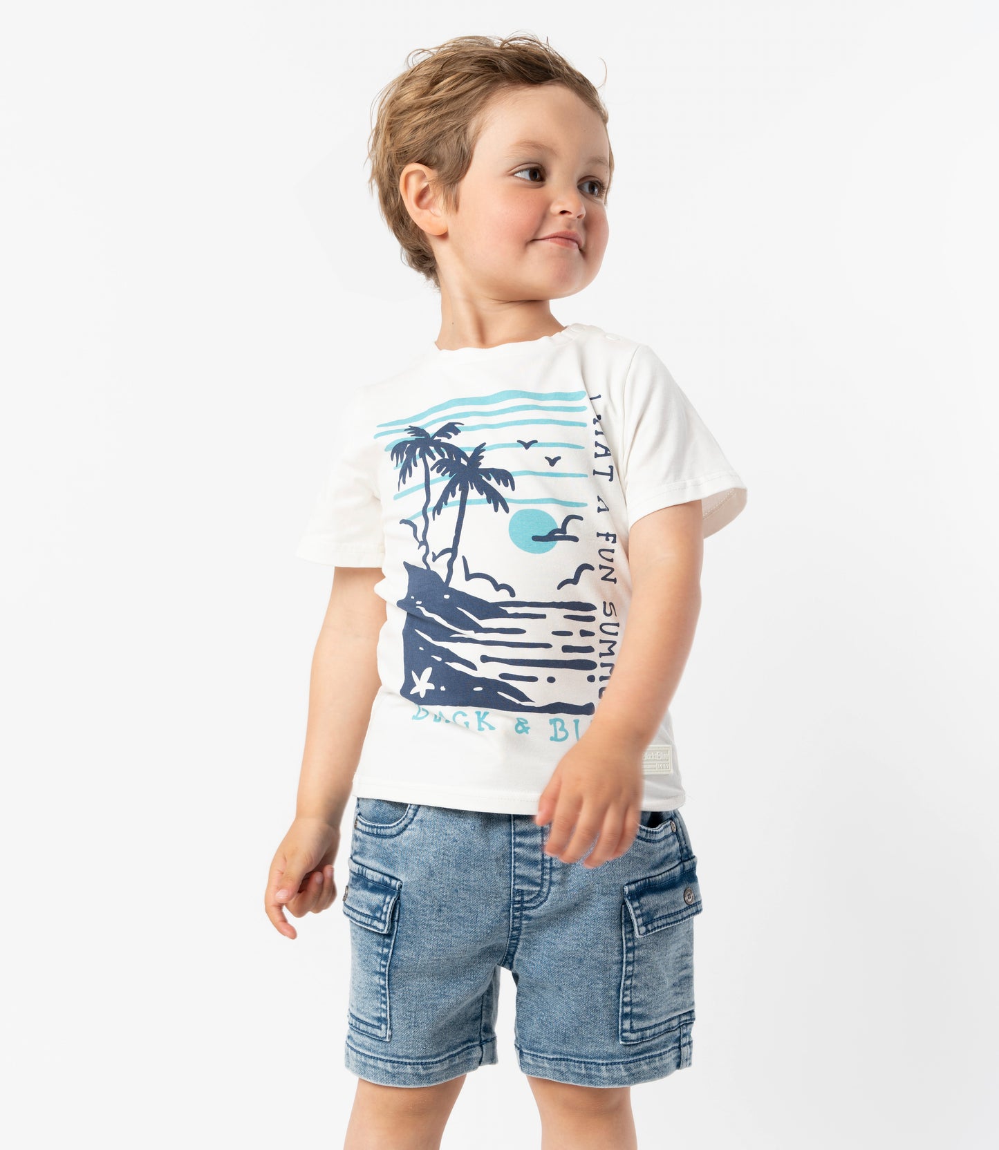 Bermuda bebé cargo 3 meses / Celeste