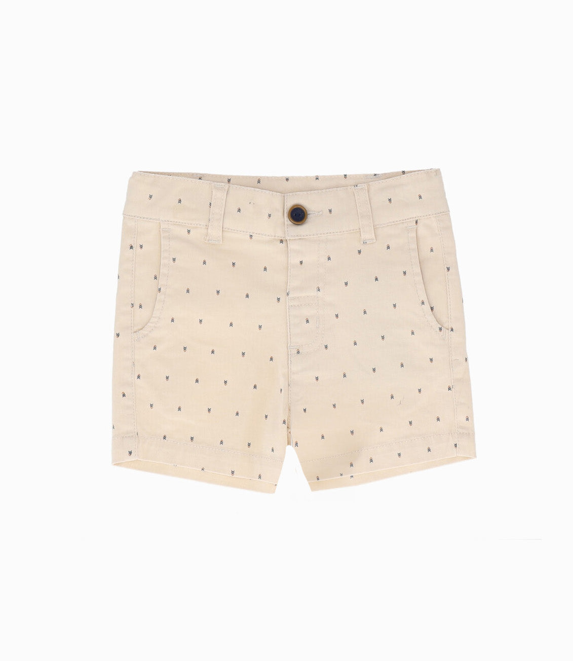 Bermuda bebé con estampado 3 meses / Beige