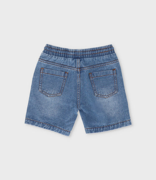 Bermuda bebé niño denim 3 meses / Celeste