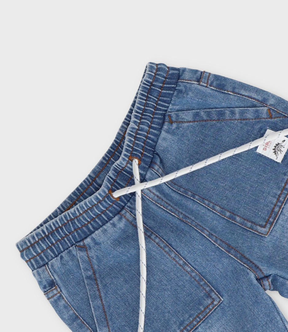 Bermuda bebé niño denim 3 meses / Celeste