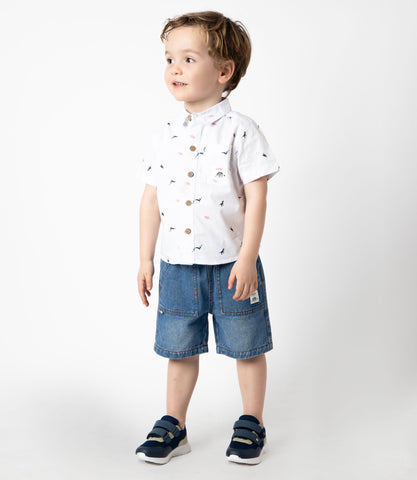 Bermuda bebé niño denim