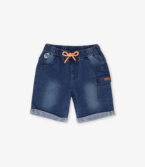 Bermuda bebé niño denim 3 meses / Azul Marino