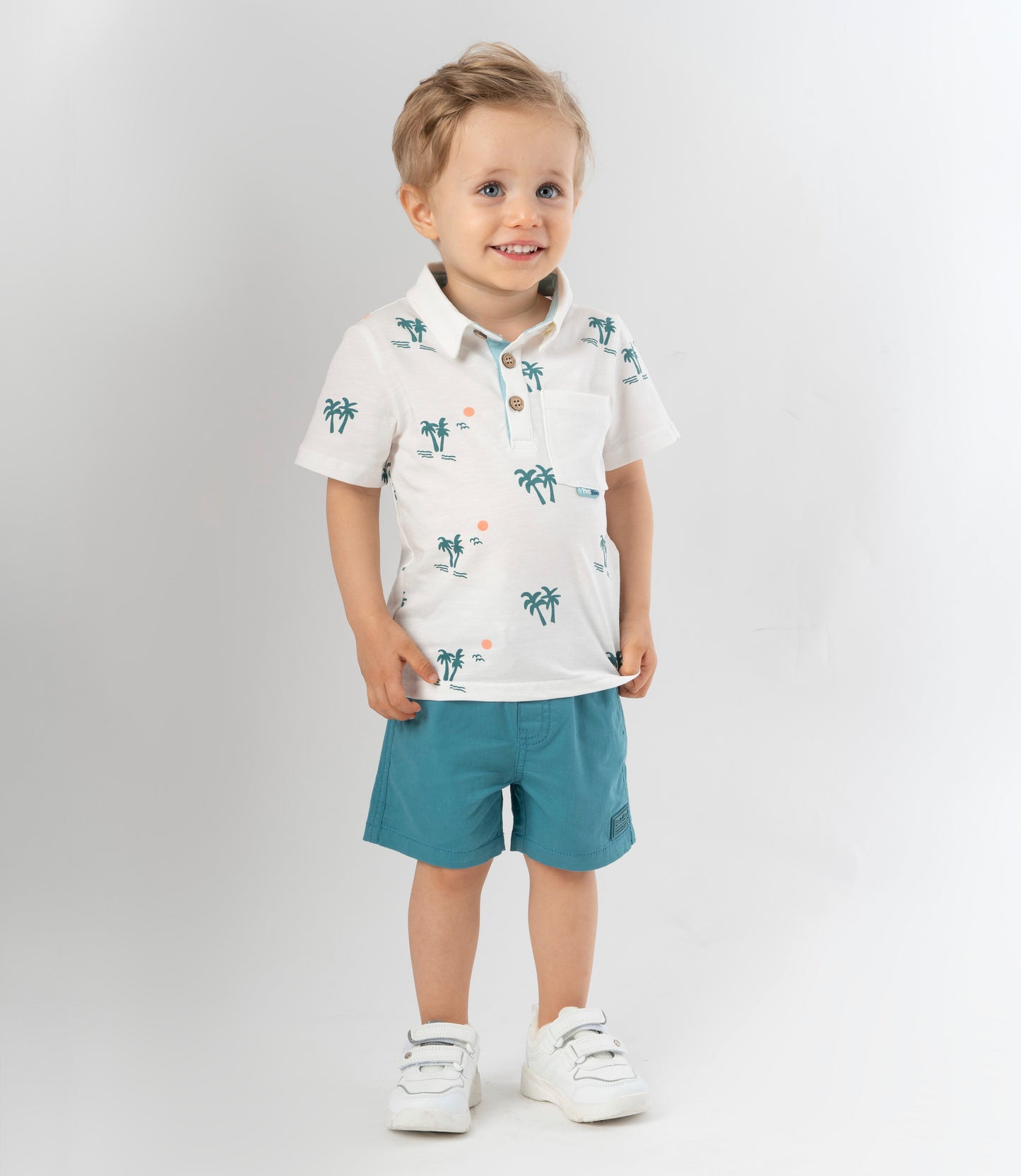 Bermuda bebé niño bambula 3 meses / Menta