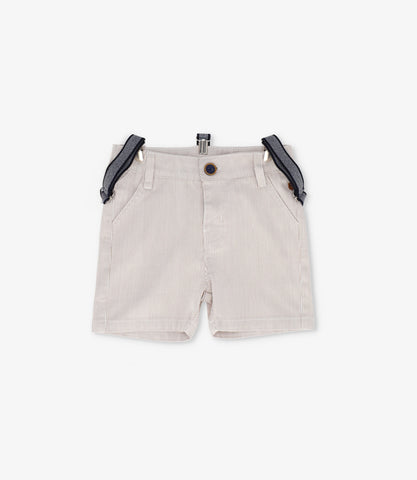 Bermuda bebé niño con suspensores