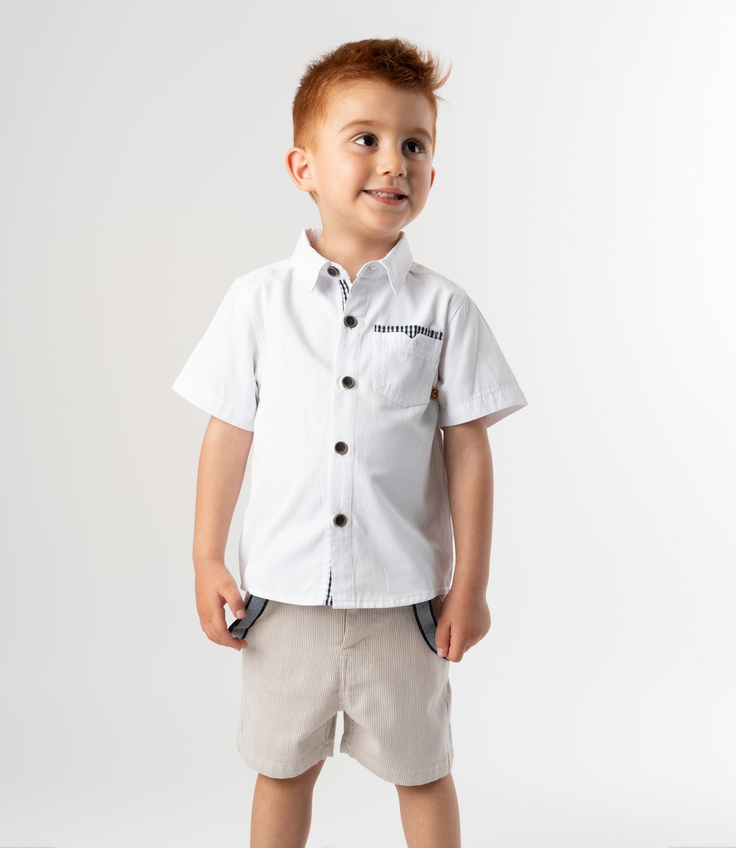Bermuda bebé niño con suspensores
