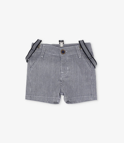 Bermuda bebé niño con suspensores