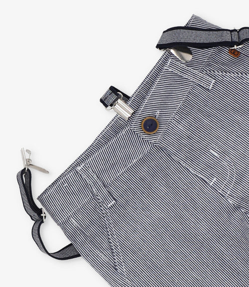 Bermuda bebé niño con suspensores 3 meses / Azul Marino