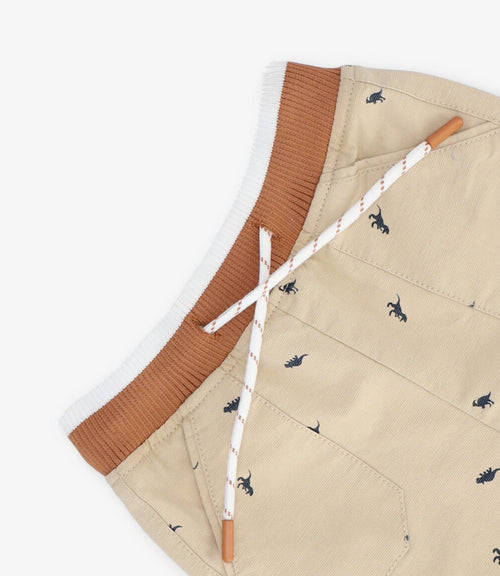 Bermuda bebé niño elasticadas 3 meses / Beige