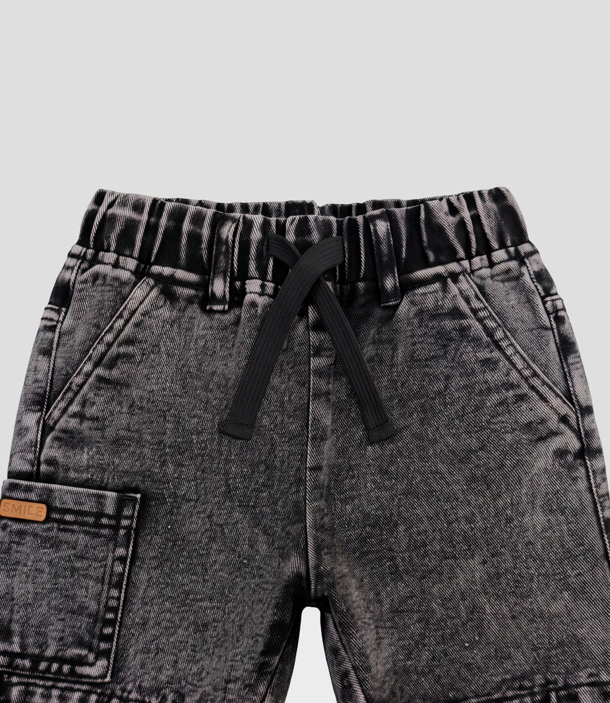 Bermuda bebé niño cargo 3 meses / Negro