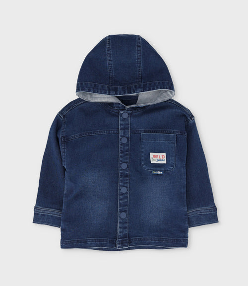 Camisa bebé niño con gorro 3 meses / Azul Marino