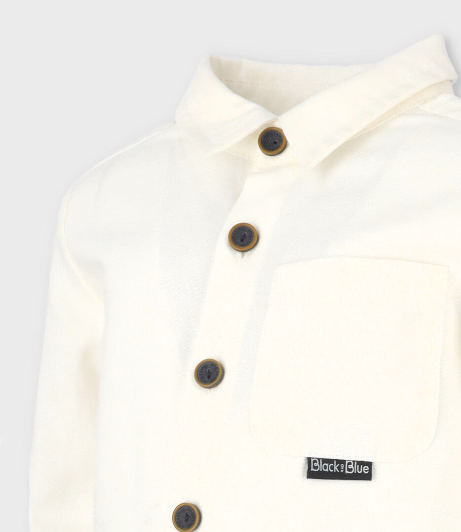Camisa bebé niño básica 3 meses / Blanco