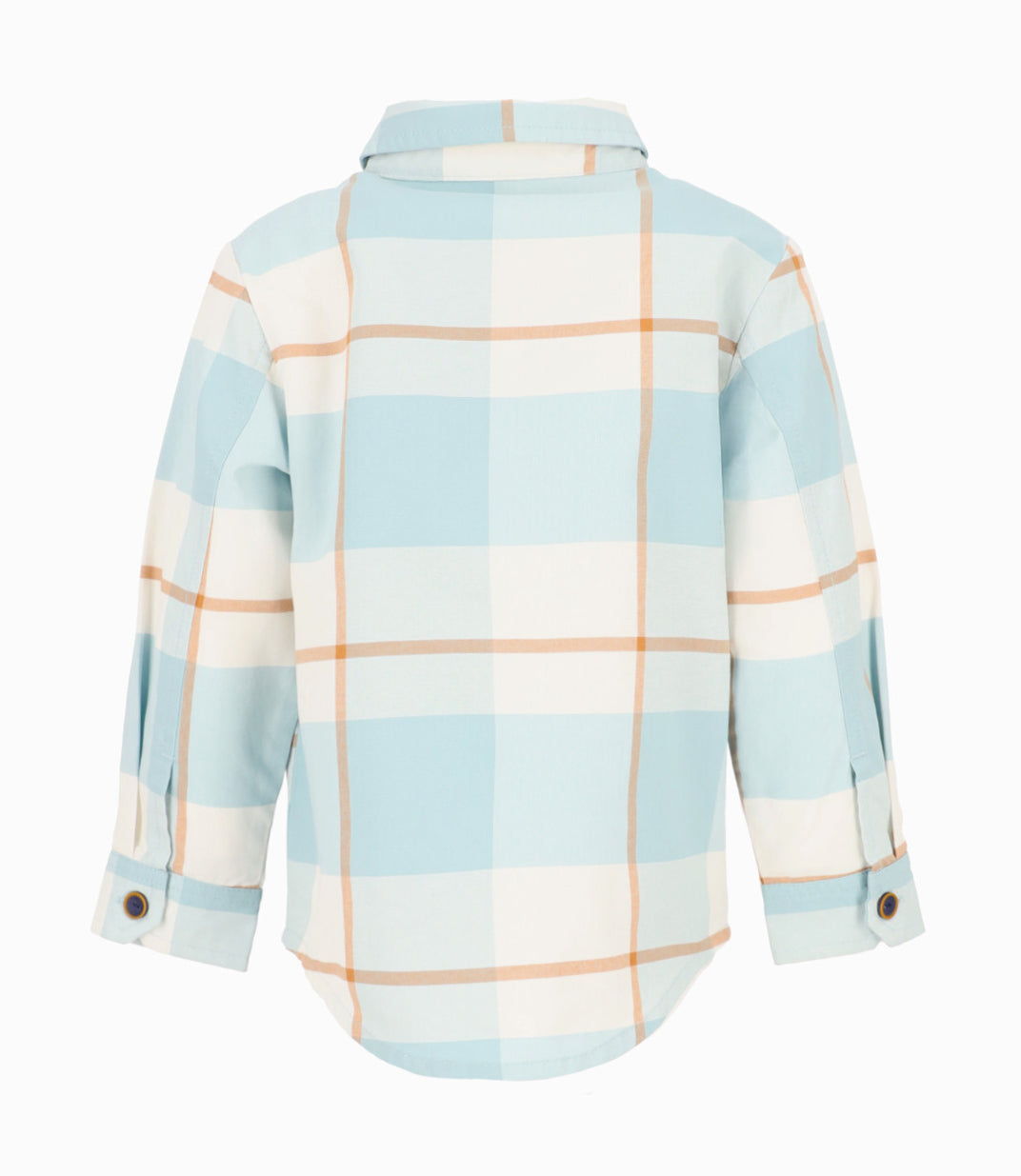 Camisa bebé niño cuadrillé 3 meses / Celeste
